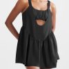 41-SS0tQ3L.jpg Women Tennis Dress with Built in Shorts and Bra Sleeveless Casual Backless Golf Dress Athletic Dress with Pockets