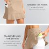 41-wAGGOuHL.jpg 16" Golf Skorts for Women High Waisted Tennis Skirt Athletic Skorts Skirts for Women Built-in Shorts with 5 Pockets
