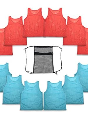 12 pc Set Team Pinnies Vest with Mest Backbag