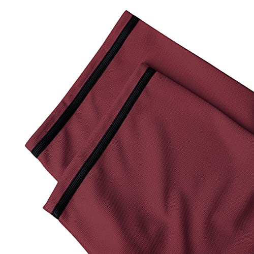 4130OOccoOL.jpg Blank Baseball Jersey, Short Sleeve Plain Jersey Shirt Sports Hip Hop for Men Women(X-Large, Claret)