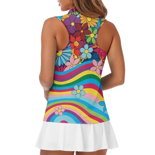415hvuFjLgL.jpg Women's Golf Shirts Sleeveless V Neck Tennis Tank Tops Racerback with Collar Quick Dry Athletic T Shirt XS-2XL