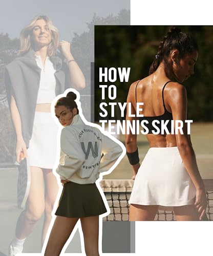 Women's Tennis Golf Skirts with Pockets High Waisted Pleated Athletic Skorts Shorts for Pickleball Workout