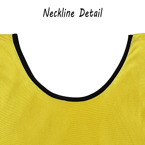 12 Pack Scrimmage Training Vest, Sports Pinnies, Practice Jerseys, Practice Vest for Adult Youth Kids.