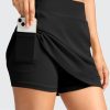41BIvYkwbJL.jpg Golf Skirts for Women with Shorts High Waisted Tennis Skorts with 4 Pockets Lightweight Athletic Skort
