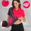 41BWiEbNDwL.jpg Women's Golf Polo Shirts Short Sleeve Moisture Wicking Tennis Athletic Shirt with 3 Button