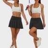 41Bhdjt06xL.jpg Women's Tennis Skirt Pleated Golf Skirts with Pockets Shorts Athletic Skort for Pickleball Sports Outfits