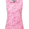 41BydCix1TL.jpg Womens Golf Apparel Print Polo Tennis Shirts Moisture Wicking Golf Tank Top with Zipper