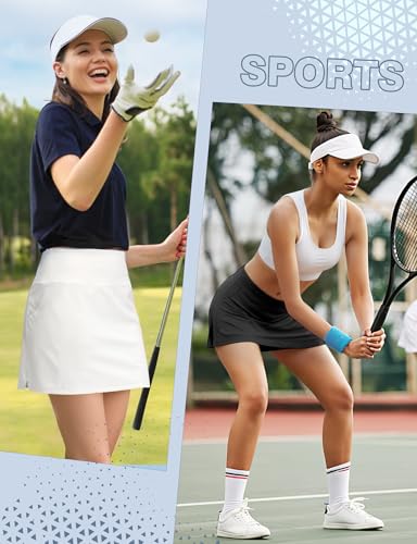 41C7bI7nciL.jpg Women's Tennis Skirt Shorts High Waisted Golf Skorts with Pockets Workout Athletic Casual Outfit Clothes