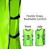 41COKUSe0HL.jpg 24 Pcs Soccer Practice Vest, Lightweight Numbered Soccer Team Pennies Soccer Lacrosse Training Sport Supplies Scrimmage Vests