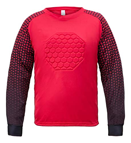 Soccer Goalie Shirt, Padded Goalkeeper Jersey, Youth and Adult Sizes