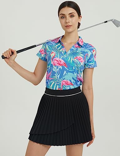 41DLfnolHgL.jpg Womens Golf Shirt - Performance Moisture Wicking Quick-Dry Golf Polo Shirts for Women