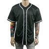 41DlzBUfFPS.jpg Black Custom Baseball Jersey for Men Full Button Mesh Embroidered Team Name & Numbers S-8XL