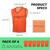 41EMdDvf2L.jpg Sports Pinnies - Pack of 06 - Free Size for Youth/Adult - 5 Color Options - Soccer, Basketball Practice Vest