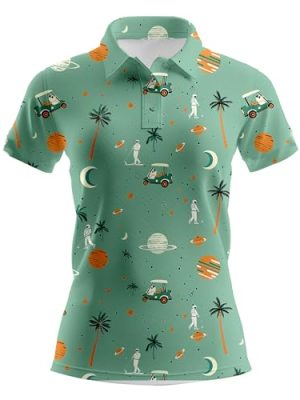 Womens Golf Shirt Funny Golf Shirts for Woman Short Sleeve Shirts for Tennis