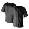 41Gim3Gh2zL.jpg Blank Baseball Jerseys for Men Shirts Short Sleeve Hip Hop Sports Casual Button Down Uniforms Hip Pop