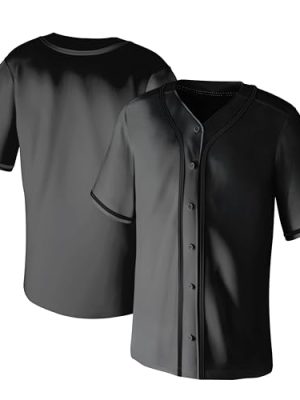 Blank Baseball Jerseys for Men Shirts Short Sleeve Hip Hop Sports Casual Button Down Uniforms Hip Pop