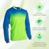 Goalkeeper Jersey for Adults | 100% Polyester Goalie Jersey with Padded Elbows | Sublimated Design for Men and Women