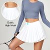 41JFRe-xKeL.jpg Tennis Skirt Pleated Skirts for Women with Pockets High Waisted Athletic Skirt Skorts for Woman Workout Golf Skort