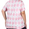 41K0jwQJT-L.jpg Women's Plus Size Golf Polo Shirts Zip Up Short Sleeve Tops Loose Fit UPF 50+ Tennis Workout Apparel XL-5XL