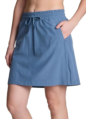 41KxB2OkuLL.jpg Active Women's Long Length Skort, Quick Drying Woven Golf Skort with Pockets for Tennis, Pickleball, Hiking, Workouts