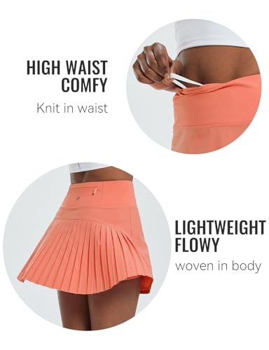 Women's Pleated Tennis Skirt Golf Skorts for Woman High Waisted Lightweight Athletic Shorts Pockets