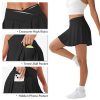 41OT5ISBuCL.jpg Tennis Skirt for Women with Pockets Shorts Crossover High Waisted Pleated Golf Skorts Athletic Workout Skirts