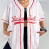 41OiNT8SK2L.jpg Baseball Jersey for Women Baseball Shirt: Baseball Graphic Button Down Plain Tshirts Sports Active V Neck Tee Tops