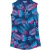 41PTYenkliL.jpg Quick Dry Women's Golf Shirt Sleeveless 1/4 Zip Tennis Shirts for Women Tank Top Polo Pickleball Outfits