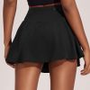 41QM4CP5GfL.jpg Womens Pleated Tennis Skirt Double Ruffle Golf Skort Tummy Control Athletic Skirts with 3 Pockets Workout Pickleball