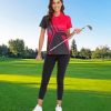 41QXeItj03L.jpg Women's Golf Polo Shirts Short Sleeve Moisture Wicking Tennis Athletic Shirt with 3 Button