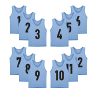 12 Pack(1-12) Numbered Jerseys/Soccer Bibs/Scrimmage Pinnies/Team Training Vest for Adult Youth Kids.