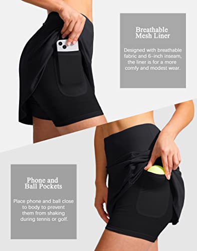 41QzN8dtwzL.jpg 19" Golf Skorts Skirts for Women Zipper Pockets Knee Length Skort Women's High Waist Athletic Tennis Skirt