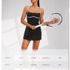 41S2yhGZ0EL.jpg Womens Workout Tennis Dress with Built-in Bra & Shorts Pockets Sleeveless Exercise Golf Dresses