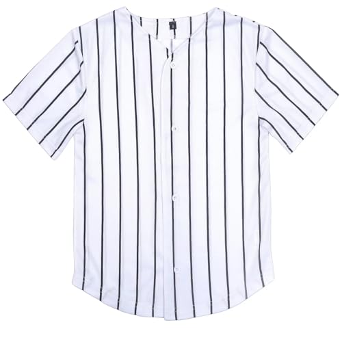 41TB8VT5u1L.jpg Kids Baseball Jersey Toddler Jersey Button Down Shirt Blank Plain Hip Hop Tees for Boy Girl