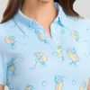 41TwPYGY4YL.jpg Quick Dry Women's Golf Shirt - Short Sleeve Tennis Shirts for Women - Cute Pickleball Outfits
