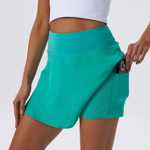 41UM5BlgZIL.jpg Womens Tennis Skirt with Shorts Athletic Workout Golf Skorts with Pocket for Gym Running Casual