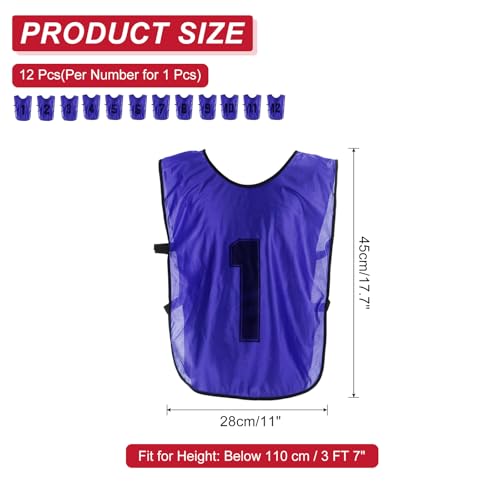 41UoyohBYwL.jpg Soccer Training Vest, Team Sports Pinnies Reversible Numbered Soccer Practice Pennies