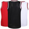 41VmG9NQIqL.jpg Pack of 3 Men's Basketball Jerseys Mesh Athletic Team Sports Uniforms Hip Hop Shirts Tank Tops