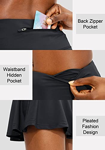 41Z5pdspAfL.jpg Pleated Tennis Skirt for Women with 4 Pockets Women's High Waisted Athletic Golf Skorts Skirts for Running Casual