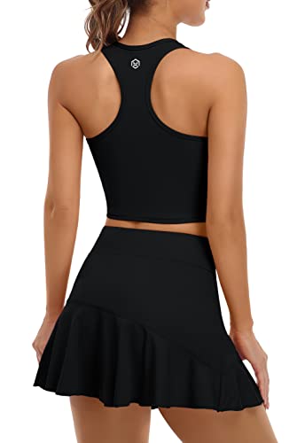 Tennis Dress for Women with Shorts and Pockets Racerback Golf Workout Outfits