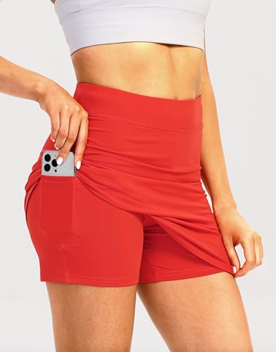 41ZEi-66VyL.jpg Women's Active Athletic Skort Lightweight Tennis Skirt for Women Summer Golf Workout Running Sports Skorts with Pocket