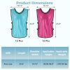 24 Pack Youth Pinnies, Sports Pinnies for Youth Adults, Soccer Basketball Scrimmage Training Vests, Football Team Practice