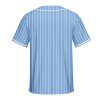 41bOLsvET8L.jpg Men Baseball Jersey Solid Shirts Plain Casual Button Down Short Sleeves T-Shirt Sports Uniform S-2XL