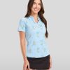 41bQGg1a1tL.jpg Quick Dry Women's Golf Shirt - Short Sleeve Tennis Shirts for Women - Cute Pickleball Outfits