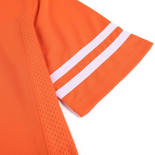 41cSJbTpLL.jpg Plain Men's Football Jerseys for Unisex V-Neck Fitness T-Shirts Workout Outfits Casual Party Tops