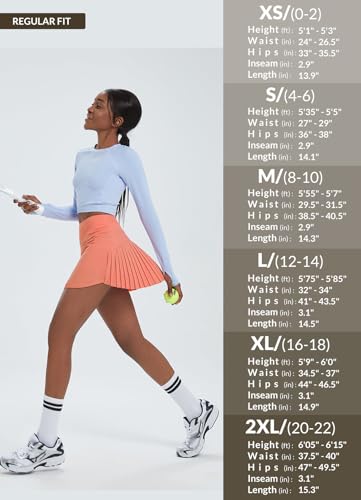 Women's Pleated Tennis Skirt Golf Skorts for Woman High Waisted Lightweight Athletic Shorts Pockets