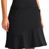41coHRTED2L.jpg Skorts Skirts for Women with 5 Pockets 20" Knee Length Golf Skirt Modest Long Tennis Athletic Skirts for Women