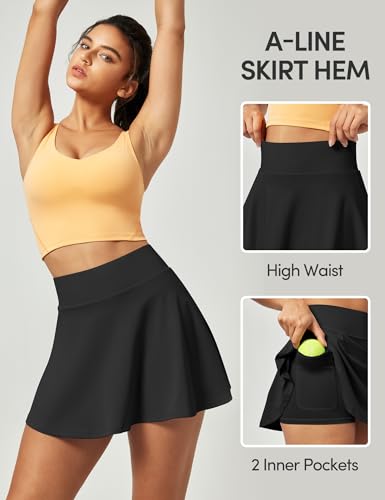 41cyetwkClL.jpg Tennis Skirts for Women High Waisted Women's Golf Skirt with Pockets Athletic Skort for Running Casual