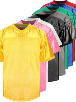 Blank Football Jersey, Sports T-Shirt Hip Hop Jersey for Party
