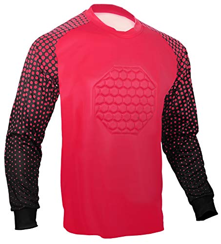 Soccer Goalie Shirt, Padded Goalkeeper Jersey, Youth and Adult Sizes